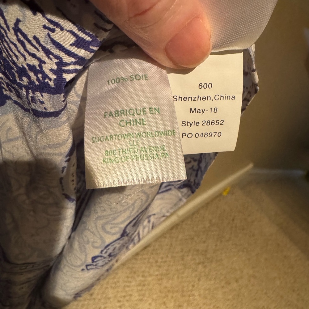 Lilly Pulitzer Matilda silk top - Picture 3 of 4